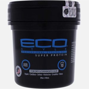 Eco Style Super Protein Professional Styling Gel-Max Hold Shine 8oz