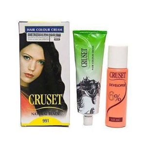 Cruset Hair Dye (991) - Unisex Fashion Natural Black 60ml