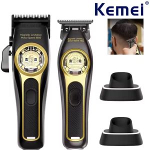 Kemei DLC Blade Professional Cordless Hair Clipper & Trimmer